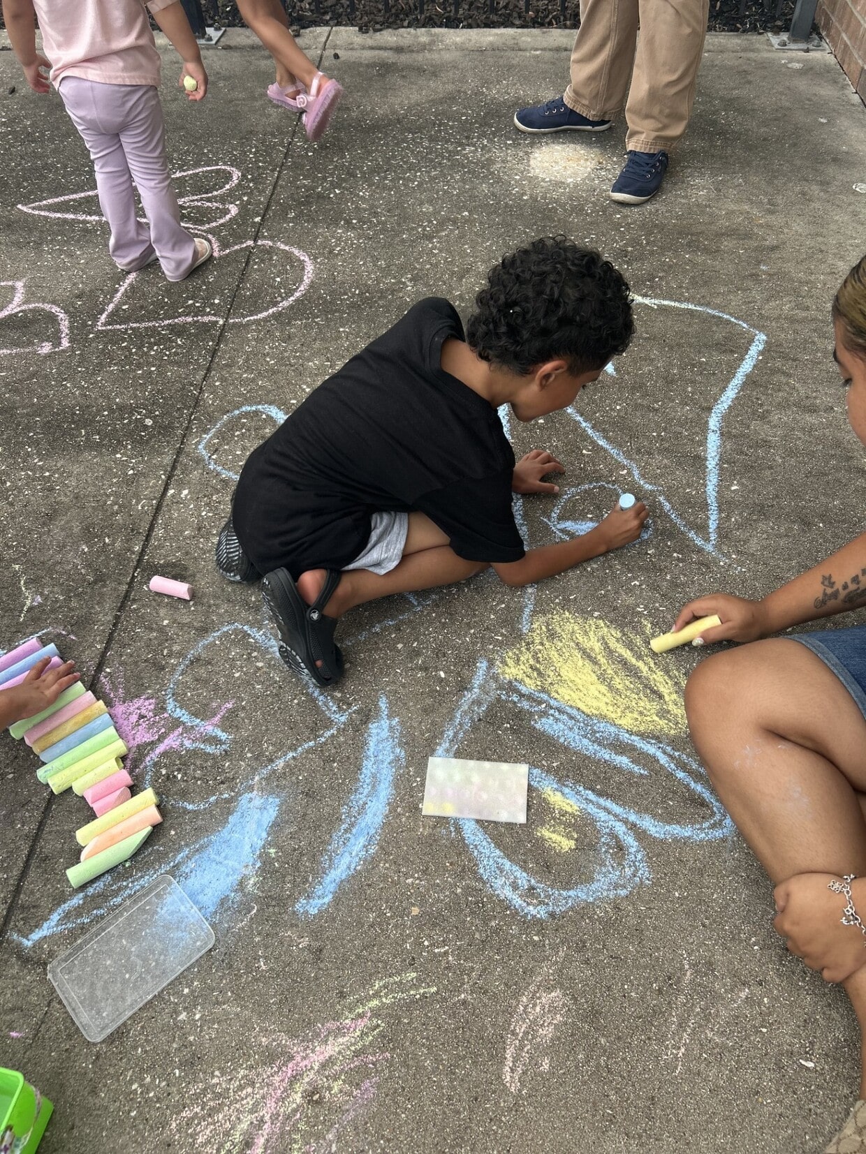 Chalk Play at Wee Place Preschool